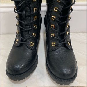 Zigi Soho Women’s Kerin Lace-up Boots In Blk 6-1/2